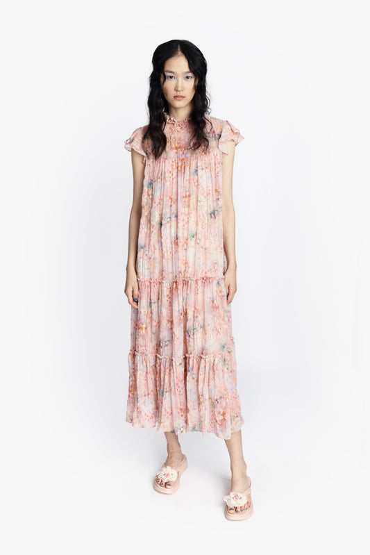 Oasis Blooms Tiered Maxi Dress