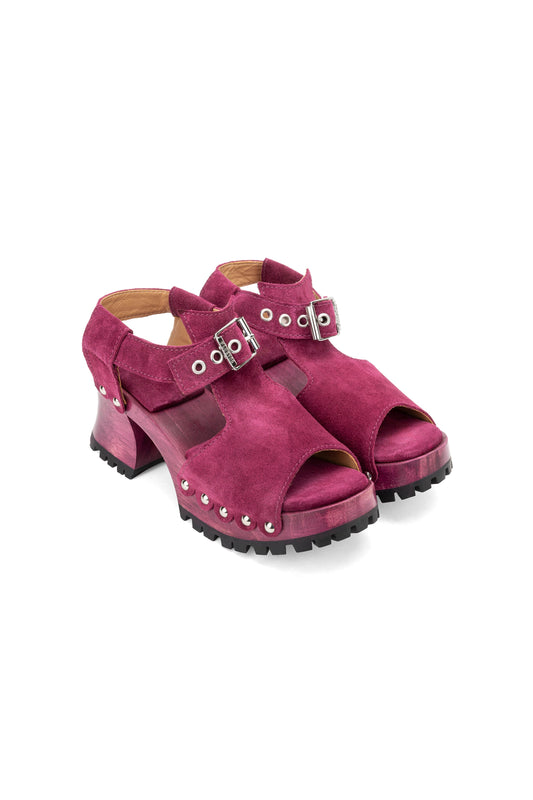 John Fluevog x Anna Sui Clog Sandals - Purple